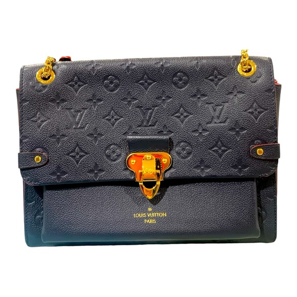 Louis Vuitton Handbags - Louis Vuitton Vavin Handbag Monogram Empreinte Leather PM NAVY BLUE